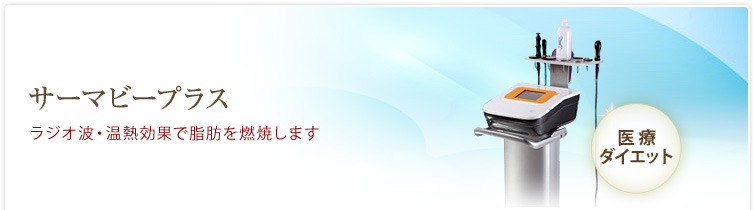 サーマビープラス　ラジオ波・温熱効果で脂肪を燃焼します